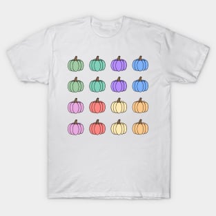 Cute Mini Rainbow Pumpkins T-Shirt